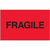 "Fragile" (Fluorescent Red) Shipping and Handling Labels