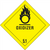 "Oxidizer - 5.1" D.O.T. Hazard Labels