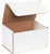 10" x 7" x 6" (ECT-32-B) White Corrugated Cardboard Mailers