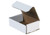 10" x 8" x 2" (ECT-32-B) White Corrugated Cardboard Mailers