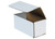 12" x 5" x 5" (ECT-32-B) White Corrugated Cardboard Mailers