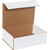 12" x 9" x 4" (ECT-32-B) White Corrugated Cardboard Mailers