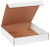 14" x 14" x 3" (200#/ECT-32-B) White Literature Corrugated Cardboard Mailers