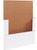 20" x 16" x 2" (200#/ECT-32-B) White Corrugated Cardboard Easy-Fold Mailers