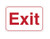 6" x 9" "Exit" Universal Instructional Facility Sign and Graphics