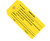 4 3/4" x 2 3/8" "Inspected (Yellow)" Inspection Tags 13 Point Construction