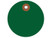 Green Colored Vinyl Plastic Shipping Tags - 2" Circle 