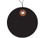 Pre-Wired Black Vinyl Plastic Shipping Tags - 2" Circle