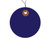 Blue Colored Vinyl Plastic Shipping Tags - 3" Circle