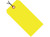 3 1/4" x 1 5/8" Pre-Strung General Purpose Fluorescent Yellow Tags 13 Point Card Stock