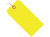 6 1/4" x 3 1/8" Pre-Wired General Purpose Fluorescent Yellow Tags 13 Point Card Stock