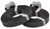 Black Pre-Cut Polypropylene Strapping with Pre-Attached Poly Buckle  Pre-Cut 1/2" x 17' 