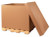 36" x 36" x 36" (ECT-32) Gaylord Bottoms Kraft Corrugated Cardboard Shipping Boxes