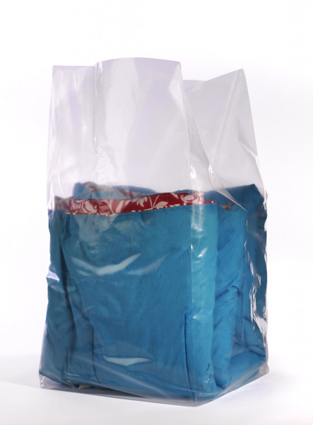 16"X12"x30" Clear Gusseted Poly Bags 1.5 mil 