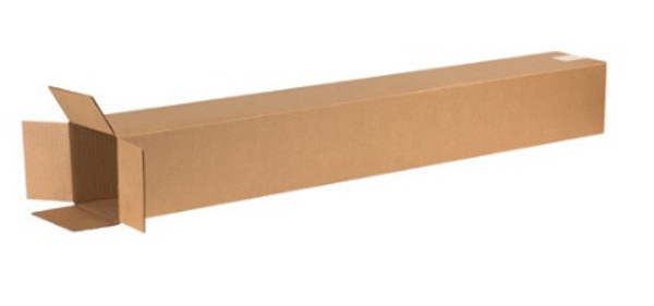 6" x 6" x 48" (ECT-32) Tall Kraft Corrugated Cardboard Shipping Boxes