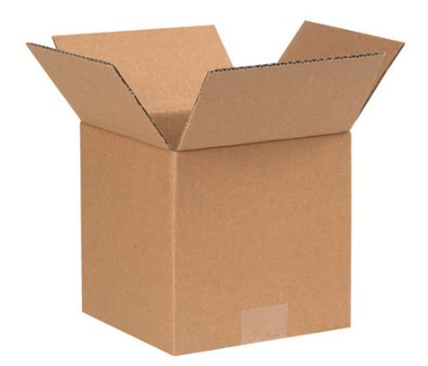7" x 7" x 7" (ECT-32) Kraft Corrugated Cardboard Shipping Boxes