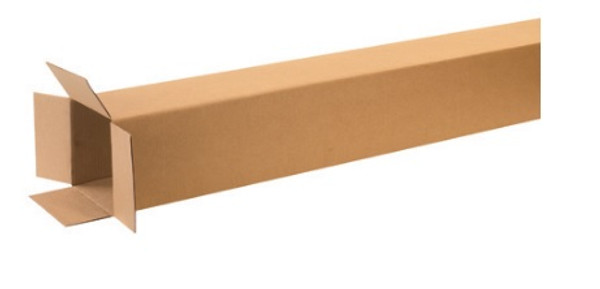 8" x 8" x 60" (ECT-32) Tall Kraft Corrugated Cardboard Shipping Boxes