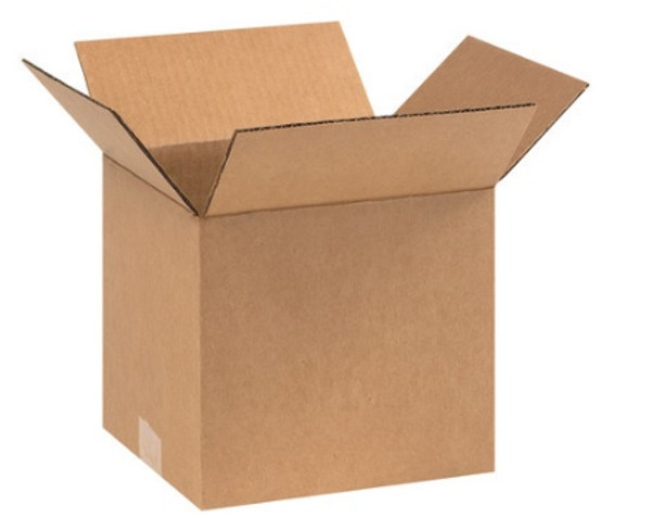 9" x 8" x 8" (ECT-32) Kraft Corrugated Cardboard Shipping Boxes