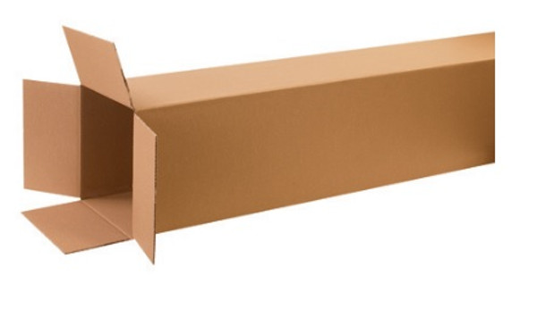 10" x 10" x 60" (ECT-32) Tall Kraft Corrugated Cardboard Shipping Boxes