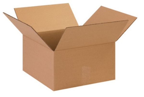 13 1/2" x 13 1/2" x 7 1/2" (ECT-32) Kraft Corrugated Cardboard Shipping Boxes