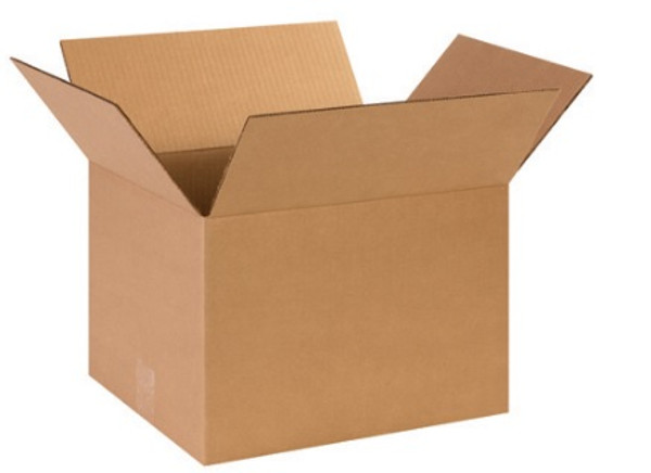 14" x 12" x 10" (ECT-44) Heavy-Duty Single Wall Kraft Corrugated Cardboard Shipping Boxes