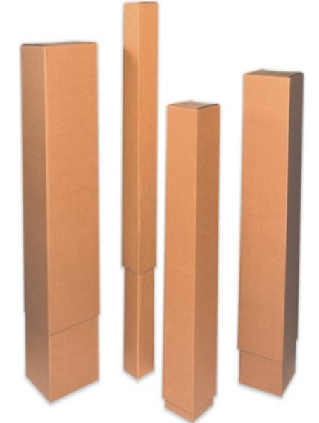 14" x 14" x 40" ECT-32 Telescoping Inner Box Kraft Corrugated Cardboard Shipping Boxes