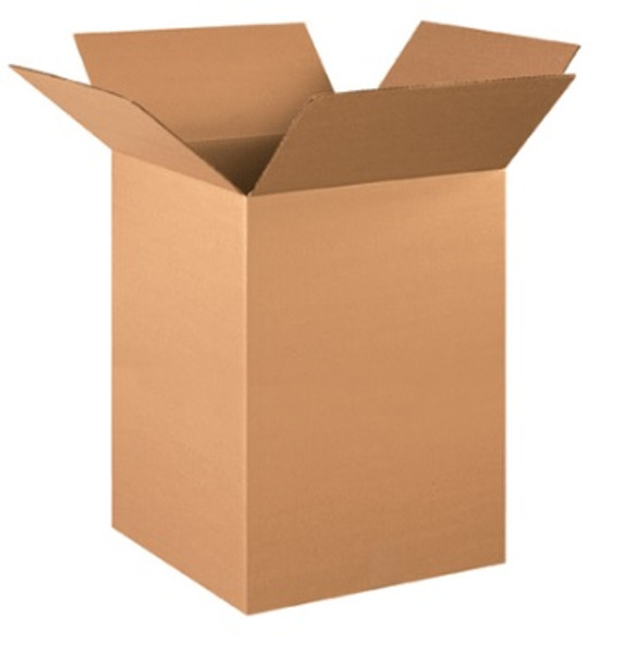 15" x 15" x 24" (ECT-32) Tall Kraft Corrugated Cardboard Shipping Boxes