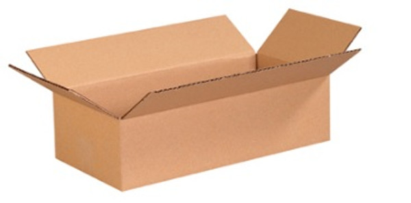 16" x 8" x 4" (ECT-32) Flat Kraft Corrugated Cardboard Shipping Boxes