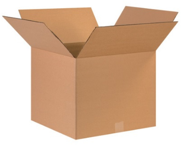 17" x 17" x 14" (ECT-32) Kraft Corrugated Cardboard Shipping Boxes