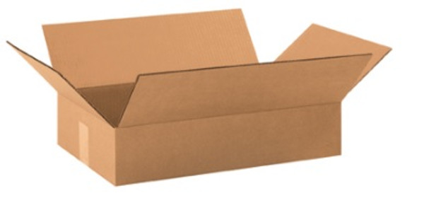 19" x 12" x 4" (ECT-32) Flat Kraft Corrugated Cardboard Shipping Boxes
