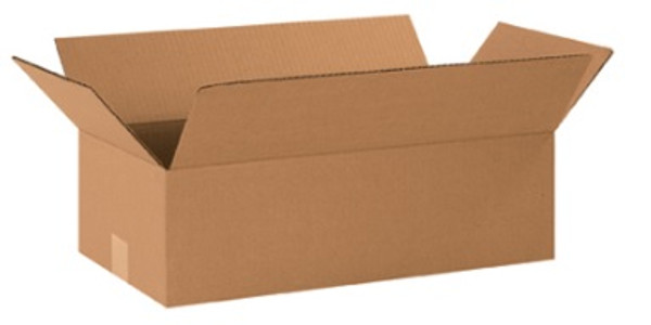 20" x 10" x 6" (ECT-32) Long Kraft Corrugated Cardboard Shipping Boxes