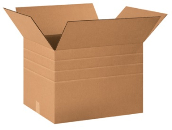 20" x 16" x 14" (ECT-32) Multi-Depth Kraft Corrugated Cardboard Shipping Boxes