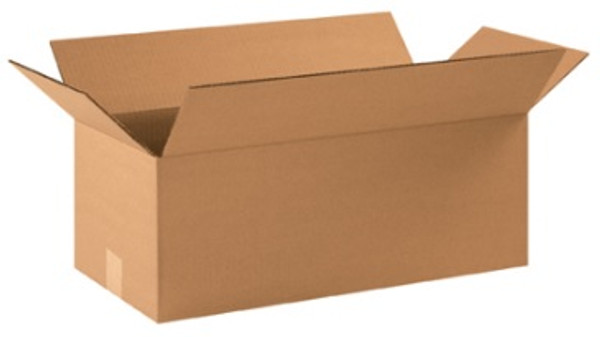 22" x 10" x 8" (ECT-32) Long Kraft Corrugated Cardboard Shipping Boxes