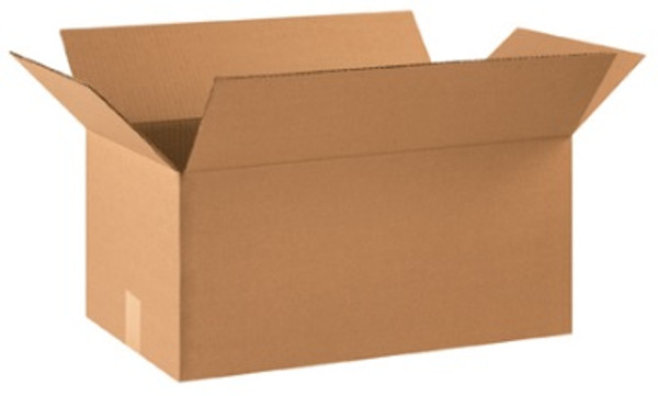 22" x 12" x 10" (ECT-32) Kraft Corrugated Cardboard Shipping Boxes