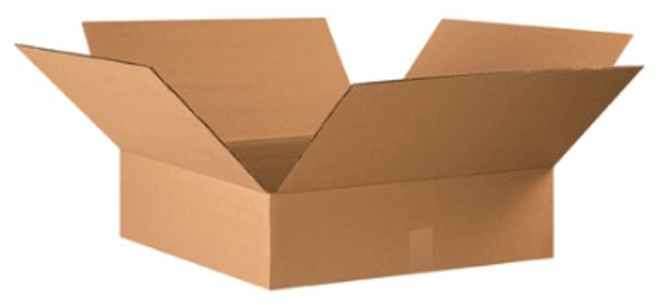 22" x 22" x 6" (ECT-32) Flat Kraft Corrugated Cardboard Shipping Boxes