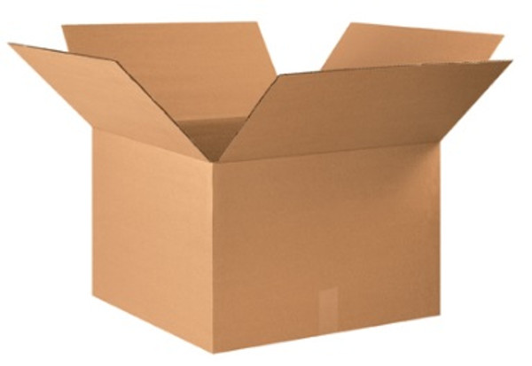 22" x 22" x 14" (ECT-32) Kraft Corrugated Cardboard Shipping Boxes