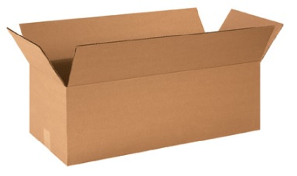 24" x 10" x 8" (ECT-32) Long Kraft Corrugated Cardboard Shipping Boxes