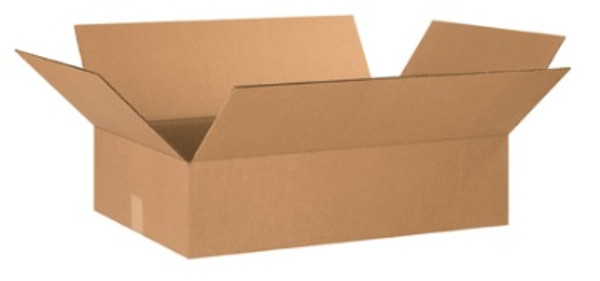 24" x 16" x 6" (ECT-32) Flat Kraft Corrugated Cardboard Shipping Boxes