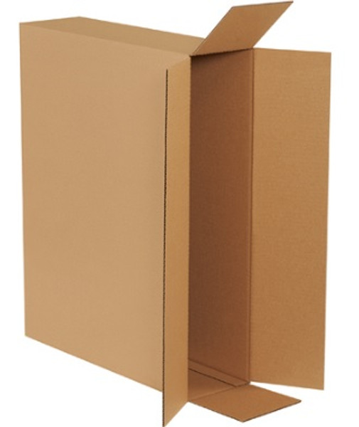 26" x 6" x 20" (ECT-32) Kraft Corrugated Cardboard Side Loading Shipping Boxes, Picture Frame Boxes