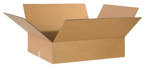 26" x 20" x 6" (ECT-32) Flat Kraft Corrugated Cardboard Shipping Boxes