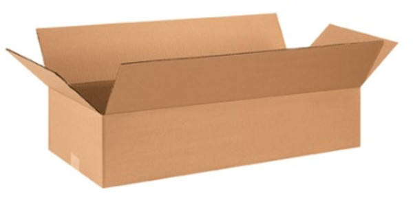 28" x 12" x 6" (ECT-32) Flat Kraft Corrugated Cardboard Shipping Boxes