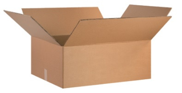 30" x 24" x 12" (DW/ECT-48) Heavy-Duty Double Wall Kraft Corrugated Cardboard Shipping Boxes