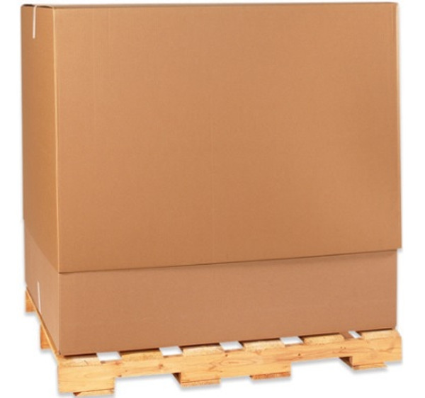 47 1/4" x 39 1/2" x 25" (ECT-32)Telescoping Inner Boxes Kraft Corrugated Cardboard Shipping Boxes
