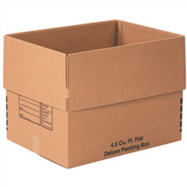 24" x 18" x 18" (200#/ECT-32) Kraft Corrugated Deluxe Packing Boxes