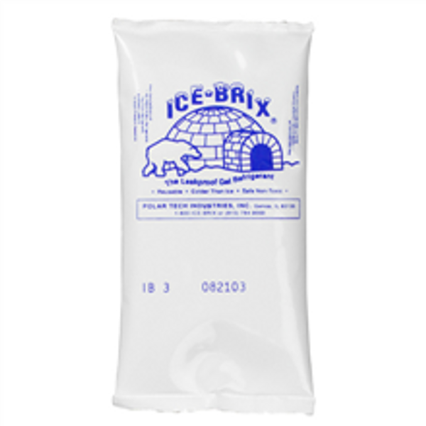 5" x 2 3/4" x 3/4" - 3 oz. Ice-Brix™ Cold Packs. The ultimate in refrigerant cold packs.