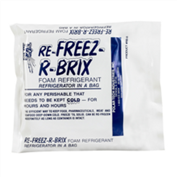 4 1/2" x 4" x 3/4" - 7.5 oz. Re-Freez-R-Brix™ Cold Bricks