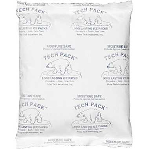 6" x 6" x 1" - 12 oz. Tech Pack™ Moisture Safe Cold Packs