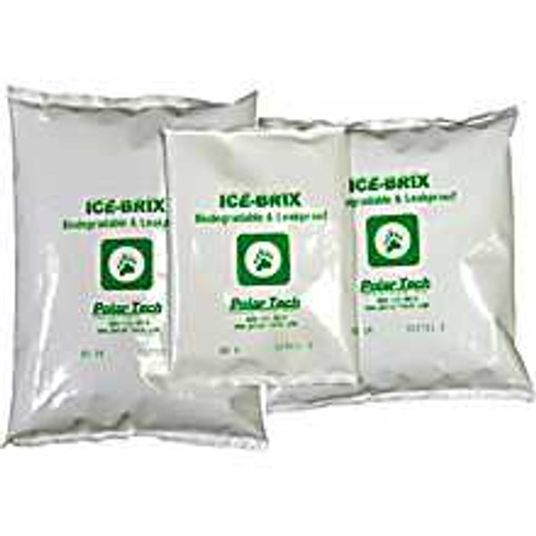 6" x 6" x 1" - 12 oz. Ice-Brix™ Biodegradable Packs 