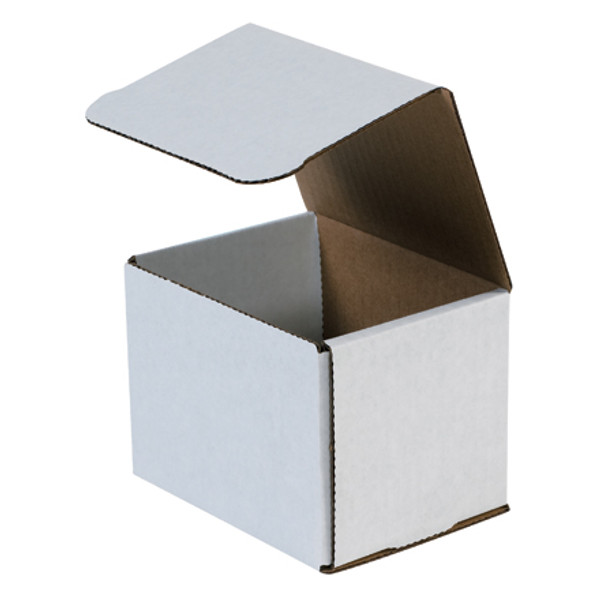 5" x 4" x 4" (ECT-32-B) White Corrugated Mailers