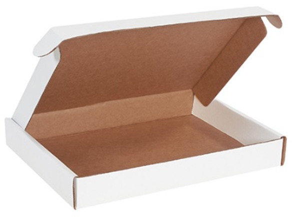 15 1/8" x 11 1/8" x 2" (200#/ECT-32-B) White Deluxe Literature Corrugated Cardboard Mailers